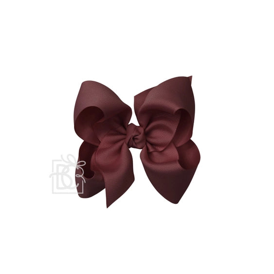 Grosgrain Double Knot Bow | Burgundy