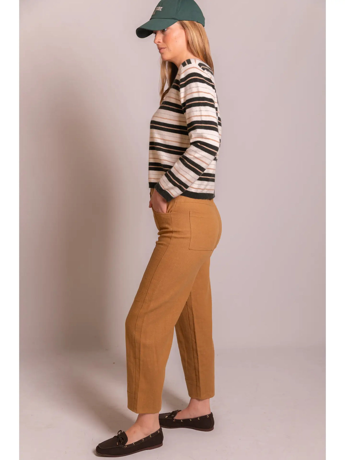 Ramie Cropped Trouser