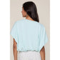 Scuba Bubble Hem Top - Mint