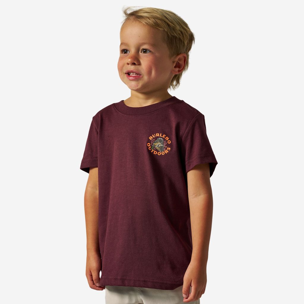 Boys Burlebo Duck Down Tee - Maroon