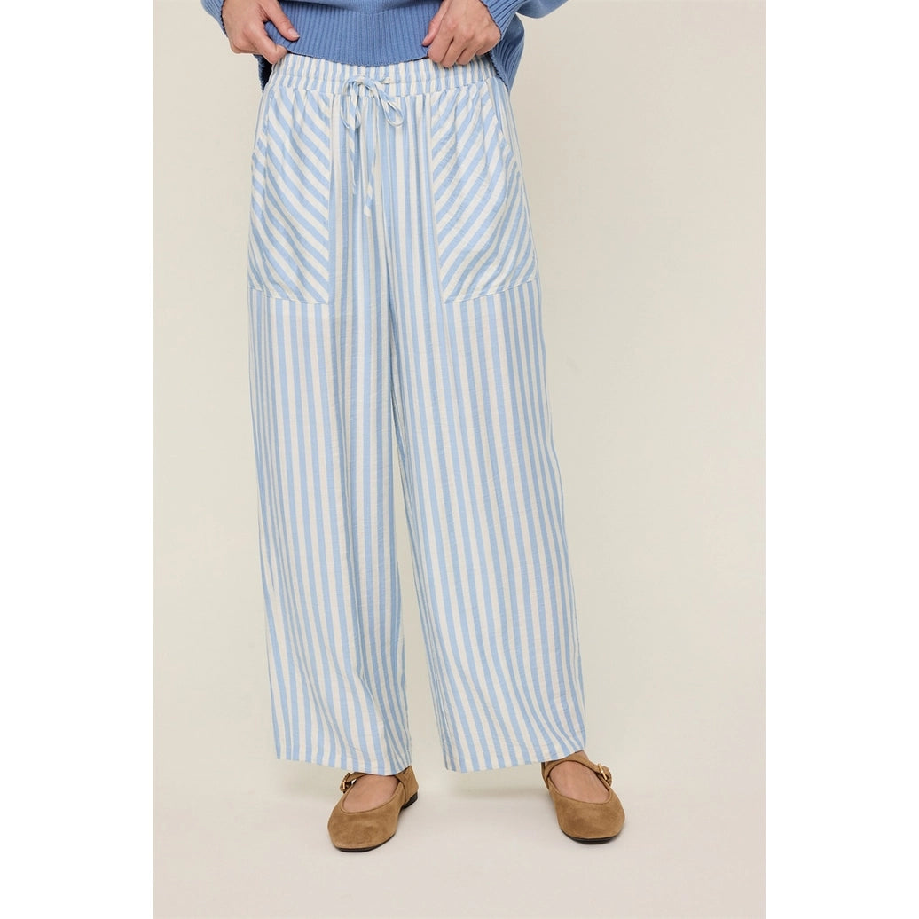 Striped Drawstring Pants