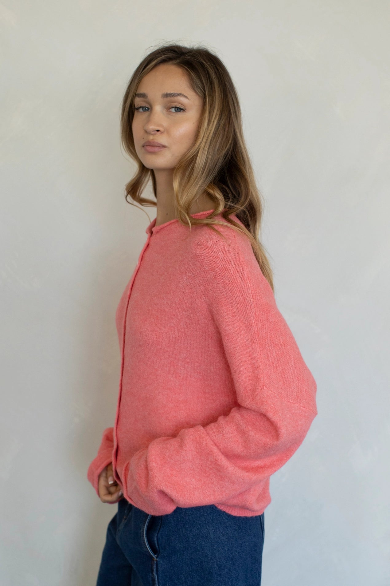 Piper Cardigan - Peach