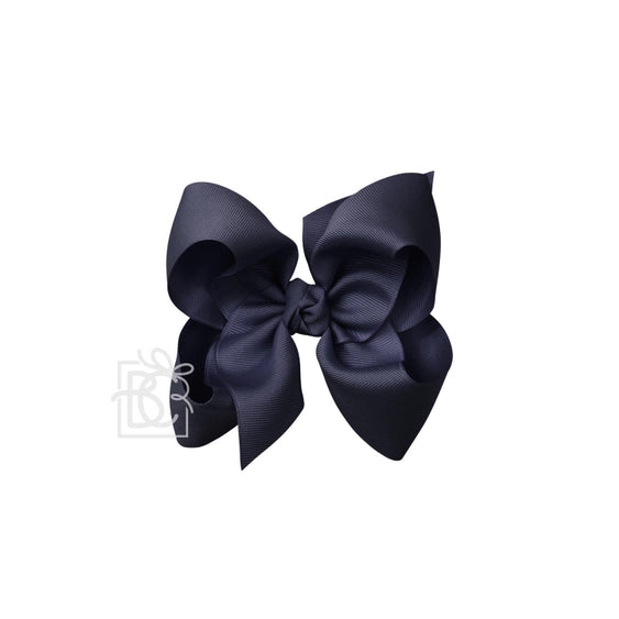 Grosgrain Double Knot Bow | Dark Navy