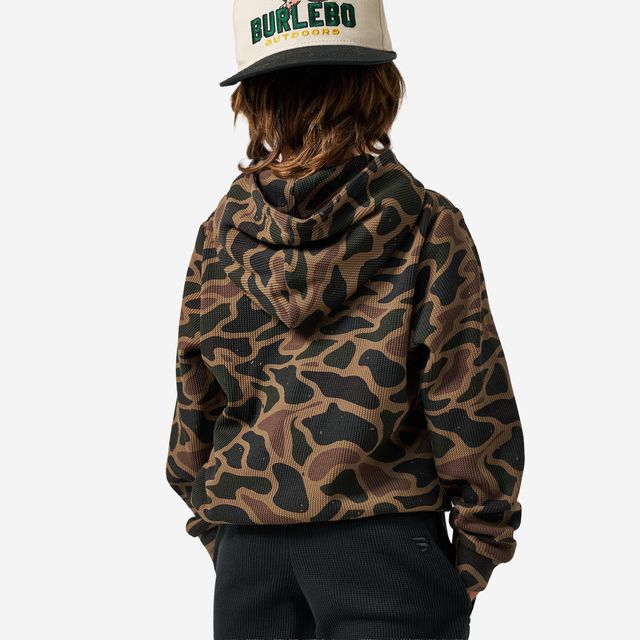 Boys Burlebo Thermal Hoodie - Bendita Camo