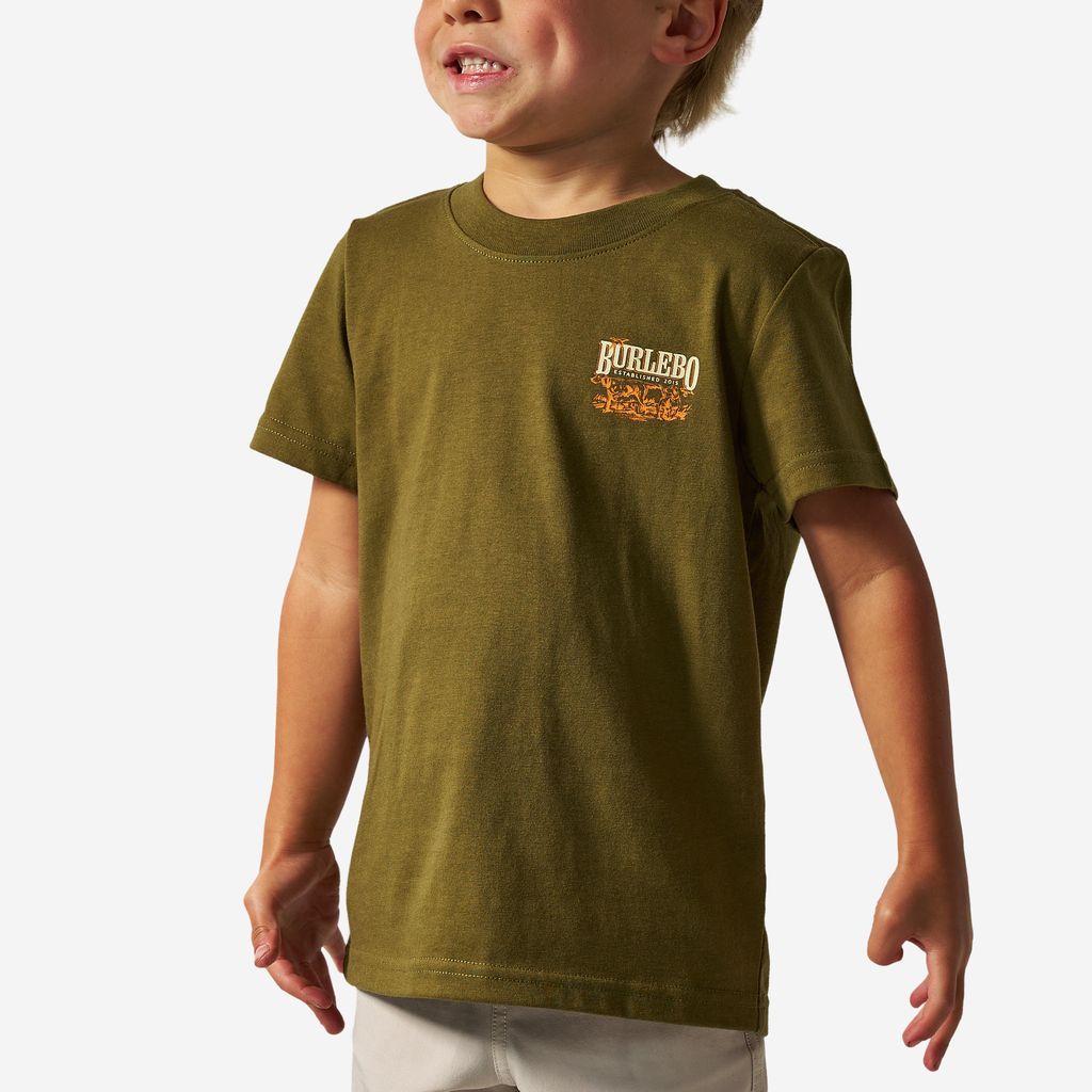 Boys Burlebo Hunting Dogs Tee - Hunter Green