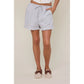 Plaid Ruffle Shorts - Camel