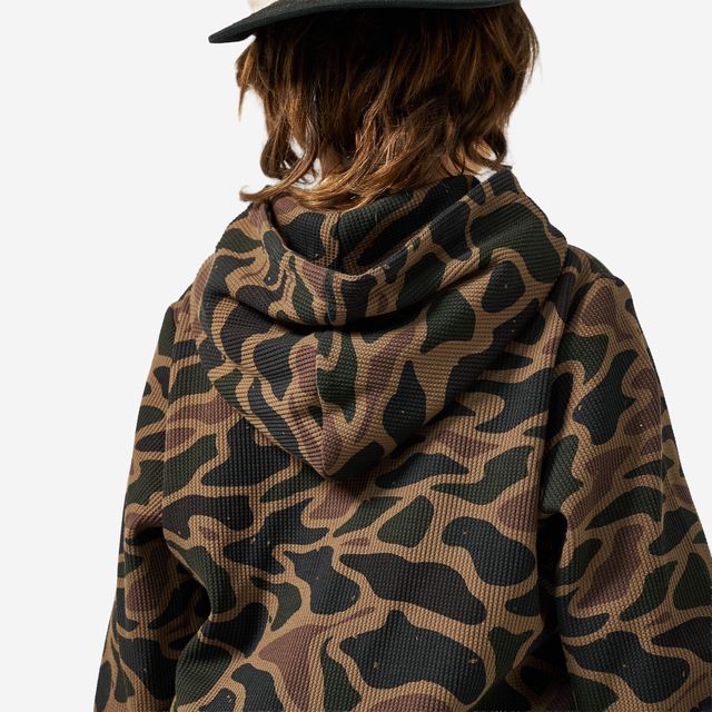 Boys Burlebo Thermal Hoodie - Bendita Camo