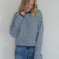 Piper Cardigan - Denim Mini Stripes