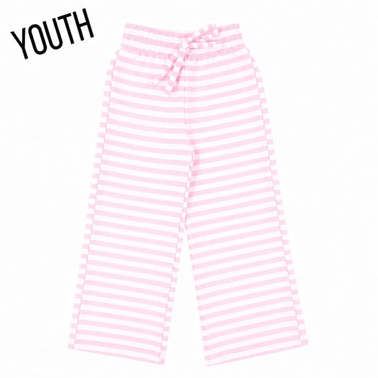 LULU MAC | Light Pink Stipe Pant