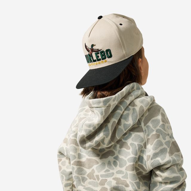 Boys Burlebo Vintage Washed Fleece Hoodie - Classic Deer Camo