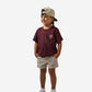Boys Burlebo Horseshoe Tee - Maroon