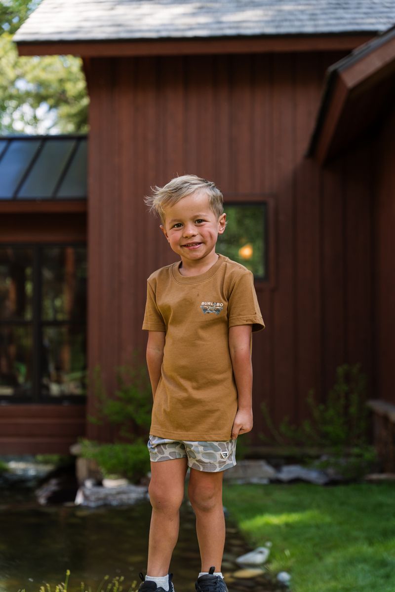 Boys Burlebo Bow Hunter Tee - Light Brown