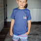 Boys Burlebo American Flag Patch Tee