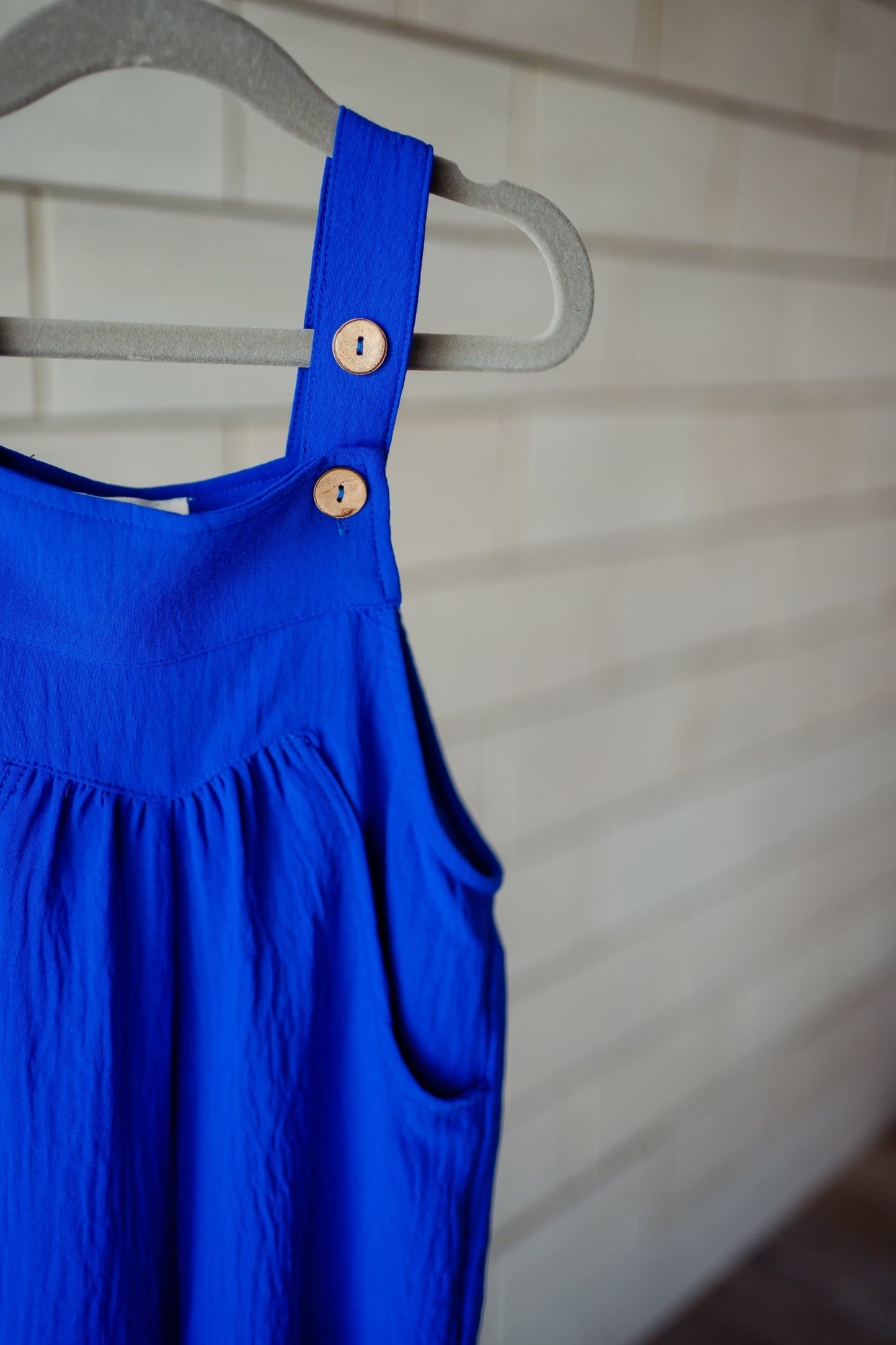 Bleed Blue Buttoned Jumpsuit