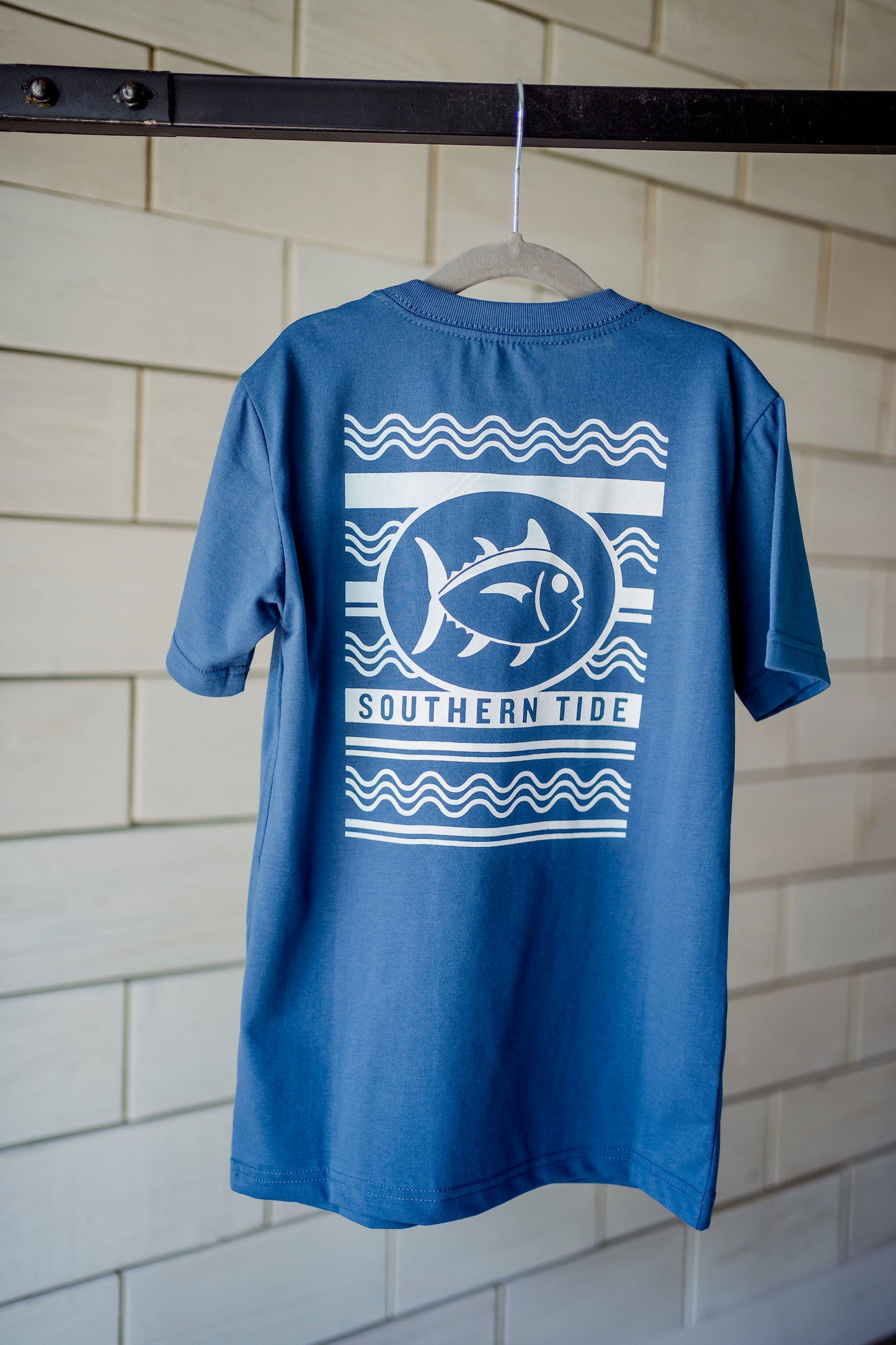 Boys Southern Tide Distressed Waves T-Shirt