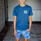 Boys Southern Tide Tropical Blooms Printed Swim Trunk