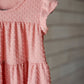 Toddler Ruffle Sleeve Swiss Dot Tiered Dress