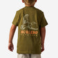 Boys Burlebo Duck Wild Tee - Hunter Green