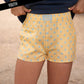 LULU MAC | Butter/Light Blue Small Polka Dot Shorts