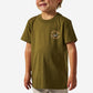 Boys Burlebo Wood Duck Tee - Hunter Green