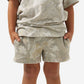 Boys Burlebo Vintage Washed Shorts | Drifter Camo