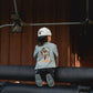 Boys Burlebo Mallard Camo Dog Tee - Dark Heather Grey