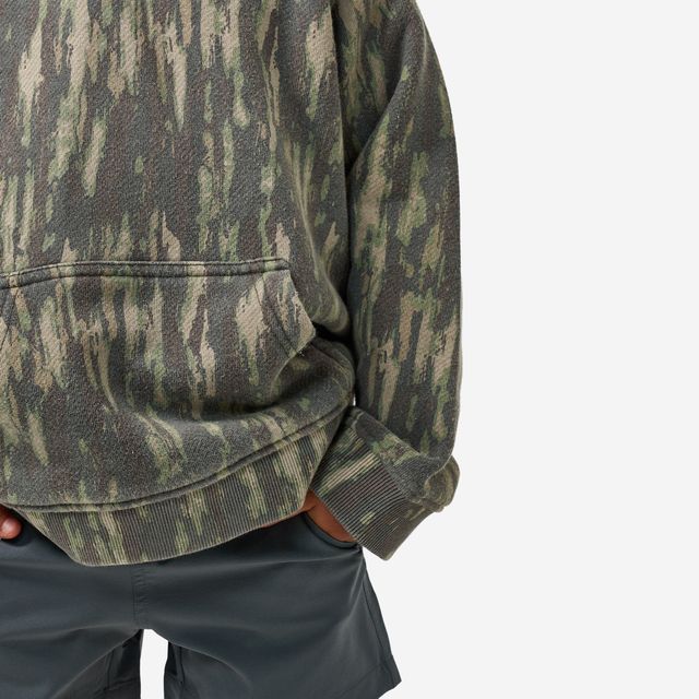 Boys Burlebo Vintage Washed Fleece Hoodie - Midland Camo