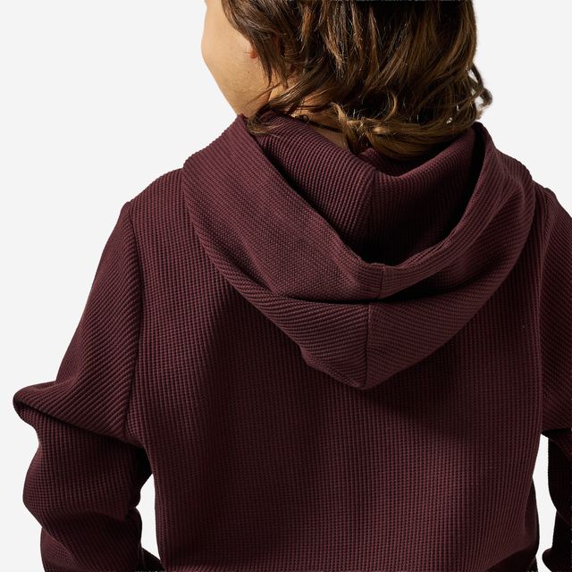Boys Burlebo Thermal Hoodie - Maroon