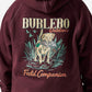 Boys Burlebo Fleece Hoodie - Field Companion | Maroon