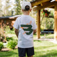 Boys Burlebo Duck Flying B Logo Tee - Oatmeal