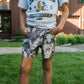 Boys Burlebo Athletic Shorts - Splatter Camo