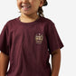 Boys Burlebo Horseshoe Tee - Maroon