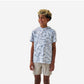 Boys Burlebo Short Sleeve Performance Hoodie - White Camo