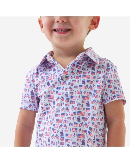 Boys Burlebo Old Glory Polo
