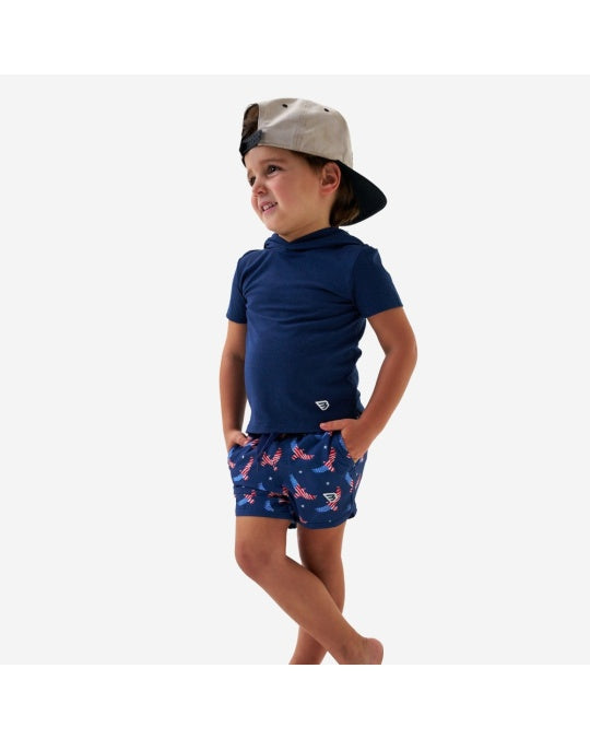 Boys Burlebo Swim Trunk - Jumbo USA Eagle