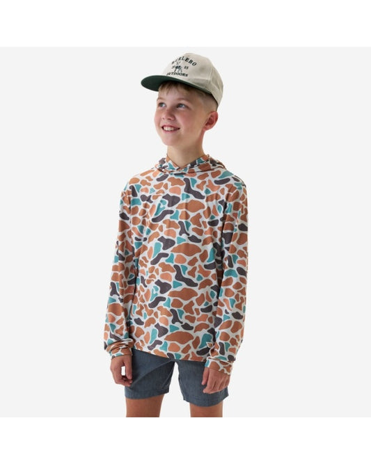 Boys Burlebo Performance Hoodie - Bayside Camo