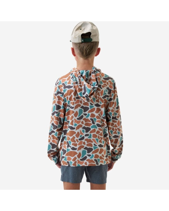 Boys Burlebo Performance Hoodie - Bayside Camo