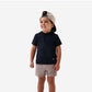Boys Burlebo Short Sleeve Performance Hoodie - Black