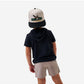 Boys Burlebo Short Sleeve Performance Hoodie - Black