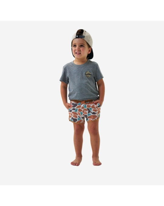 Boys Burlebo Swim Trunk - Bayside Camo