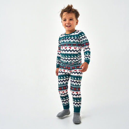 Boys Burlebo Pajama Set - Christmas