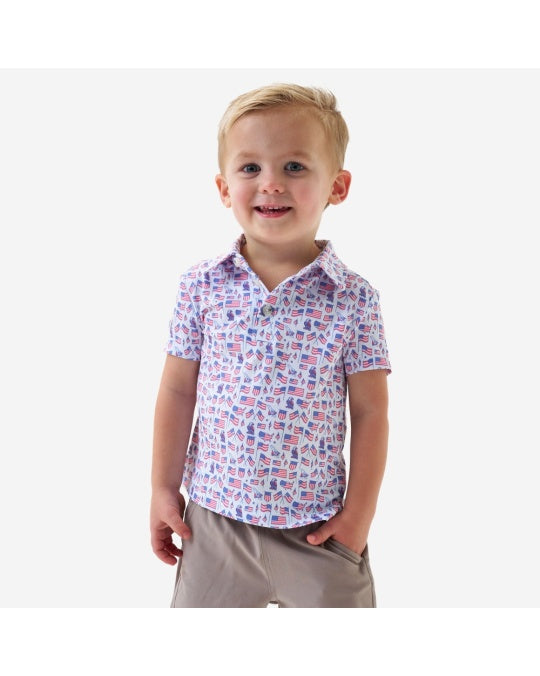 Boys Burlebo Old Glory Polo