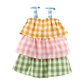 Tiered Check Toddler Dress