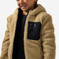 Boys Burlebo Mountain Fleece Hoodie Jacket - Tan