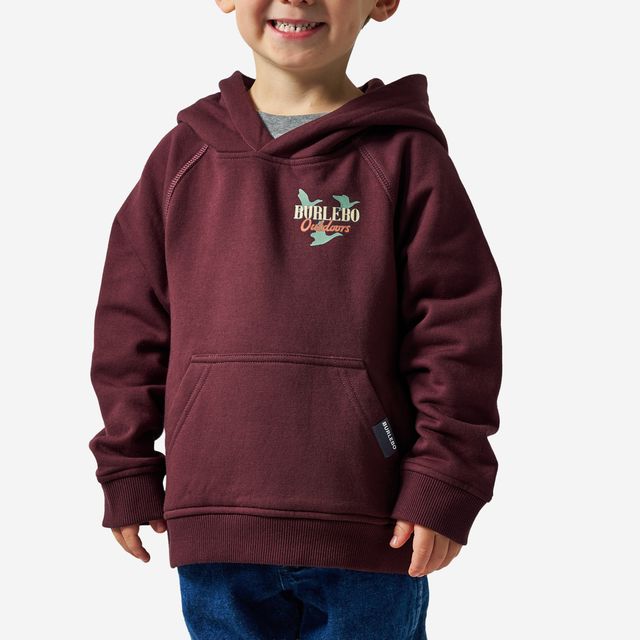 Boys Burlebo Fleece Hoodie - Field Companion | Maroon