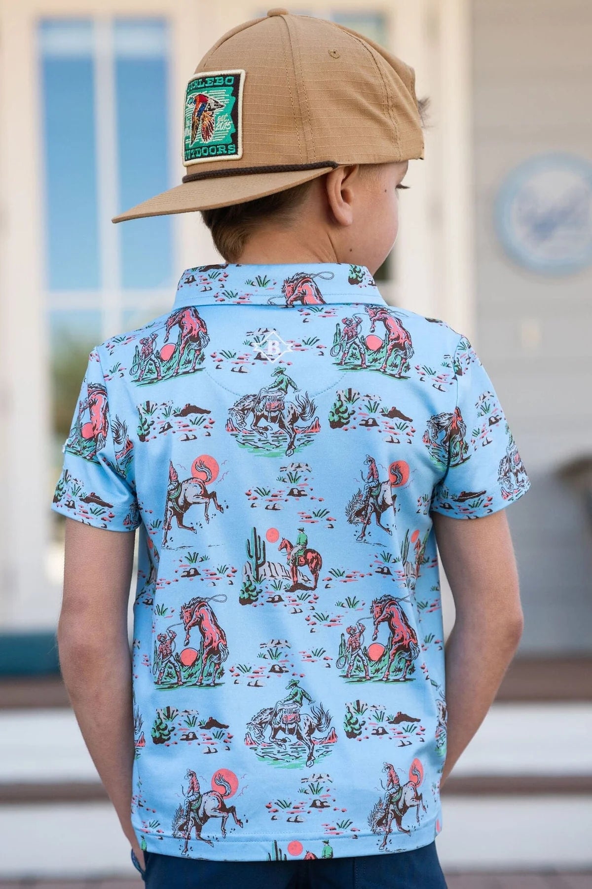 Toddler Burlebo Cowboy Up Polo