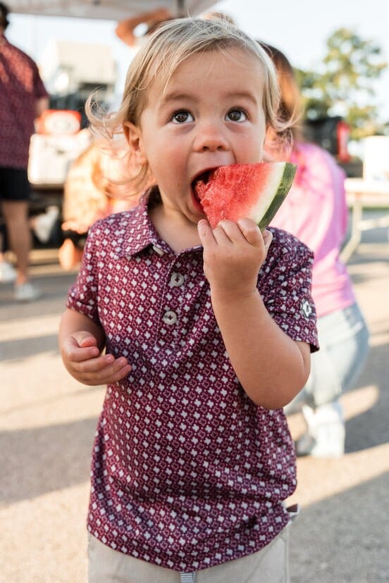 Toddler Burlebo Texas Maroon Polo