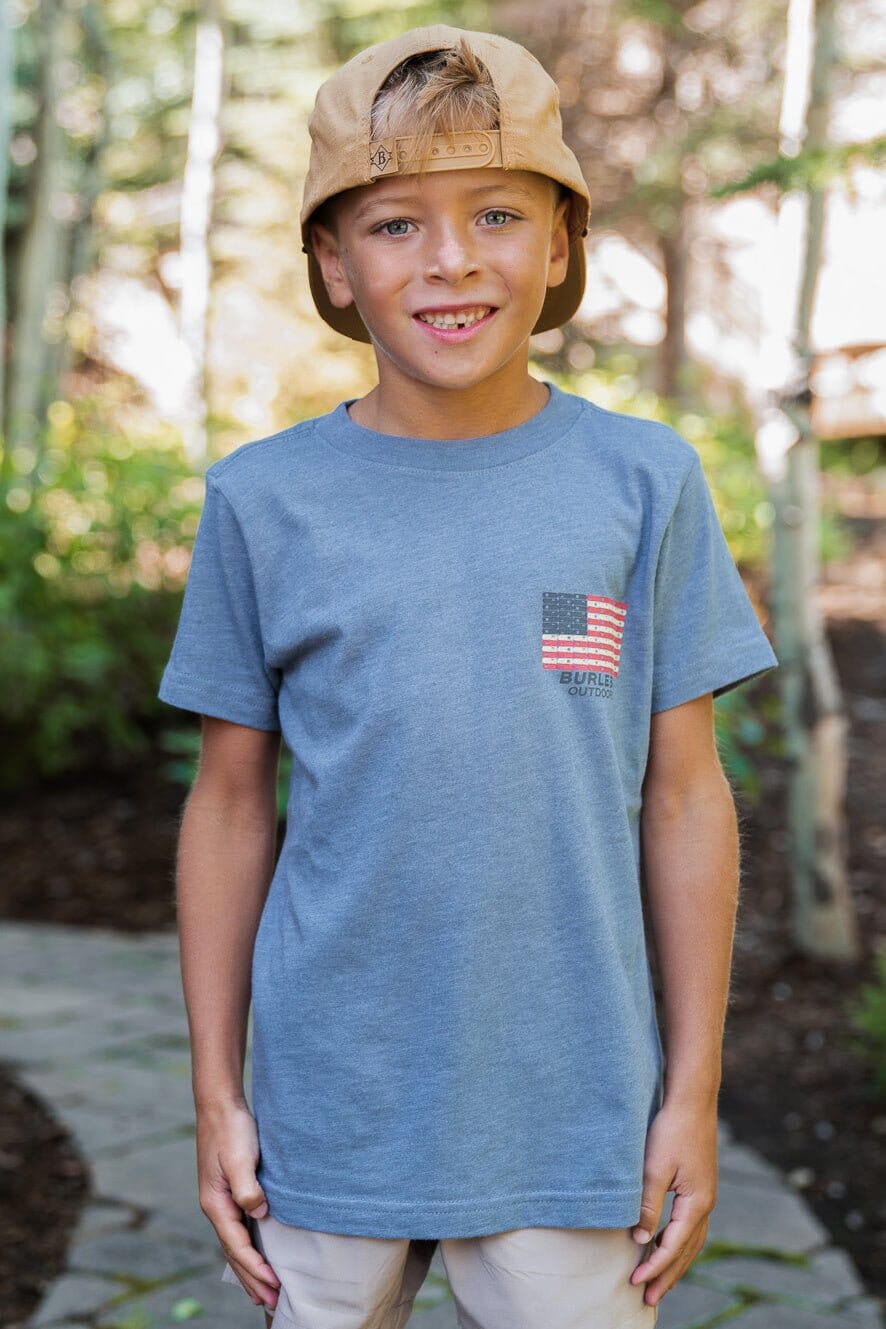 Boys Burlebo Shotgun Shell Flag Tee