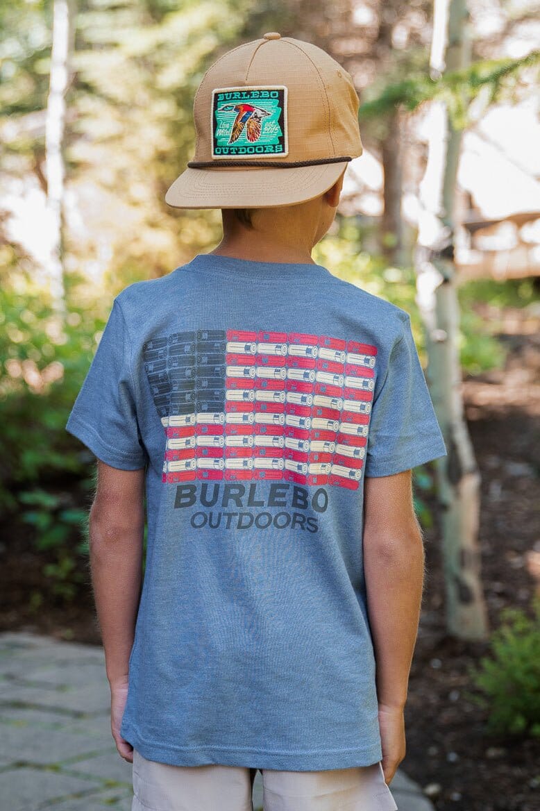 Boys Burlebo Shotgun Shell Flag Tee