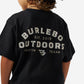 Boys Burlebo Outdoors Logo Tee - Black